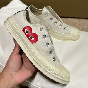 Converse Comme des Garçons Play x Chuck 70 Low White